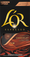 Кофе натуральный жареный молотый ароматизированный в капсулах Шоколад Espresso L'OR к/у 52г