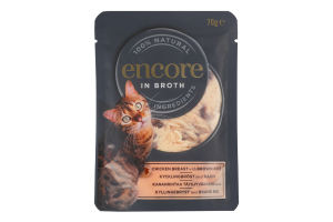 Корм для котів Encore курка з бурим рисом