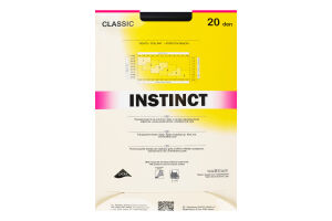 Колготки жіночі Instinct Classic 20den 5 nero