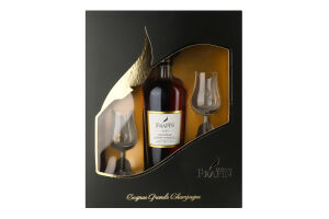 Набір Коньяк 1270 40% 0,7л+Бокал 130мл 2шт коробка Frapin