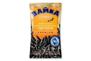 Насіння соняшникове смажене солоне Смугасте Premium Зайка м/у 100г