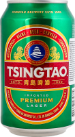 Пиво 0.33л 4.7% светлое фильтрованное пастеризованное Lager Premium Tsingtao ж/б