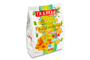 Мини-хлебцы пшеничные Грибы лисички Trapeza м/у 90г