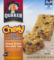 Quaker Chewy Granola Bars Peanut Butter Chocolate Chip - 8 CT