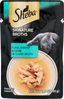 Sheba Signature Broths Cat Complements Tuna, Shrimp & Crab in Clear Broth