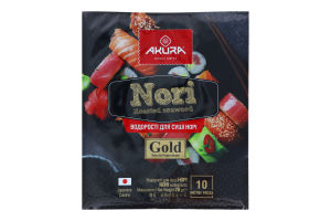 Водоросли для суши Нори Gold Akura м/у 28г