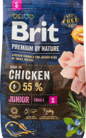 Корм сухий для собак дрібних порід S Junior Premium by nature Brit м/у 3кг