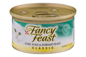 Fancy Feast Cod, Sole & Shrimp Feast Classic Gourmet Cat Food