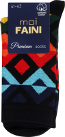 Носки мужские Moi Faini №113044 41-43 квадраты африка