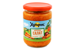 Салат Морквяний 420г твіст/б Хуторок
