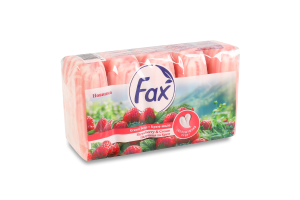 Мило туалетне Полуниця та крем Fax 5х70г