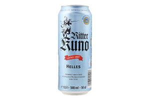 Пиво Ritter Kuno Helles 0,5л з/б 4,9% И217 (Німеччина)