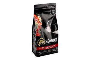 Корм сухой для собак Fresh Turkey&Lamb Savory м/у 1кг
