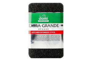 Губки кухонные большие Extra grande Domi 3шт
