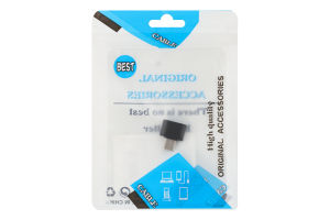Адаптер USB Type-C чорний Хоко.