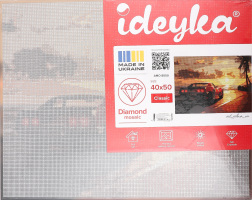 Набір д/рукоділля з алмазною мозаїкою 40*50см в асортименті Ідейка