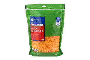 SE Grocers Shredded Sharp Cheddar Natural Cheese