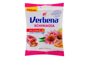 Конфеты мягкие с эхинацеей, медом, лимоном и витаминами Verbena м/у 60г