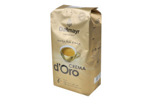 Кофе натуральный жареный в зернах Crema d'Oro Dallmayr м/у 1кг