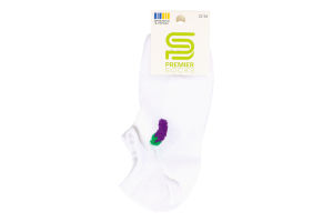 Шкарпетки підліткові ультракороткі р.20-24 на картонці Premier Socks