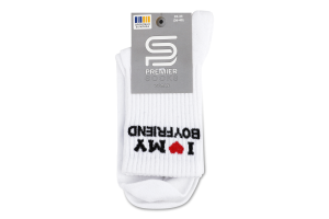 Шкарпетки Premier socks Ек ILoveMyBoyfr біл р23-25