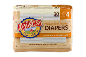 Earth's Best TenderCare Diapers Size 4 - 30 CT