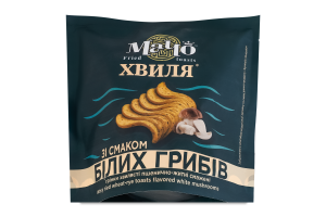 Грінки хвилясті пшенично-житні смажені зі смаком білих грибів, ТМ "Мачо" 80г