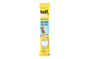 Ласощі для дорослих котів М'ясна паличка з лососем Half&Half м/у 5г