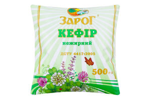 Кефир нежирный ЗароГ м/у 500г
