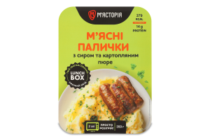 Палочки мясные с сыром и картофельным пюре М'ясторія охл лоток 350г