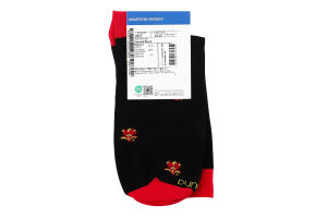 Шкарпетки чоловічі чорні класичні р.25-27 2267 Duna