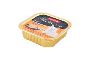 Корм д/котів з куркою лососем та шпинатом 100г Вом Фейштн