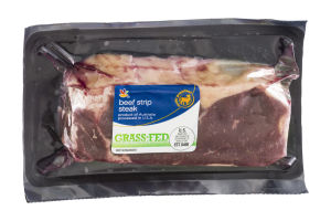 Ahold Beef Strip Steak Grass-Fed