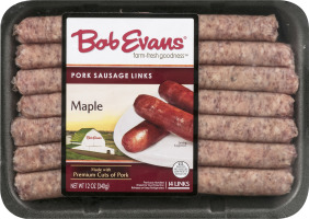 Bob Evans Pork Sausage Links Maple - 14 CT