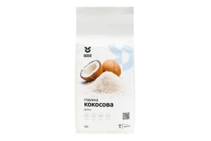 Стружка кокосова дрібна зі зниженим вмістом жиру 1-2.8мм Cookit м/у 500г