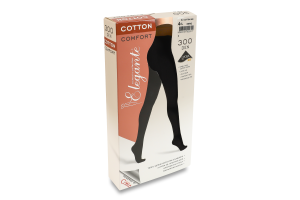 Колготки женские Elegante El Cotton 300den 4 nero