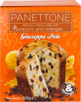 Кекс з родзинками та апельсином Panettone Giuseppe Рolo к/у 500г