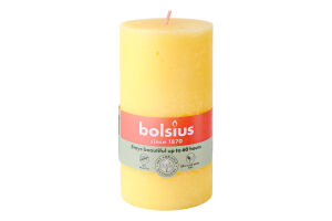 Свічка жовта Рустік Bolsius 130*68мм