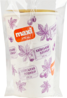 Мороженое 12% пломбир с вареньем из голубики в картонном стаканчике Київський пломбір ст 170г