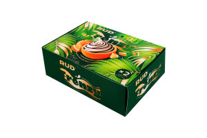 Мороженое с комбинированным составом сырья апельсиновое в апельсиновой кожуре с черничным топпингом Frenzy Rud к/у 2х80г