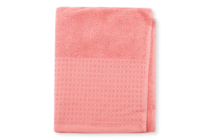 Рушник світло-теракотовий махровий з вафельним бордюром 50*90см 450г/м2 ГМ Текстайл