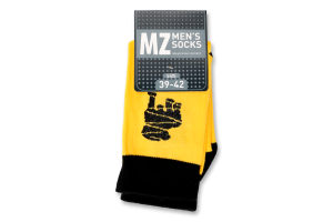 Шкарпетки чоловічі Бульдог жовто-чорні високі р.39-42 Siela