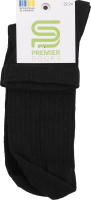 Шкарпетки Premier socks Економ вис рубч чор р22-24