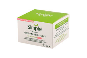 Крем для обличчя денний вітамінний SPF15 Simple 50мл