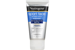 Neutrogena Sport Face Oil-Free Lotion Sunscreen Broad Spectrum SPF 70+