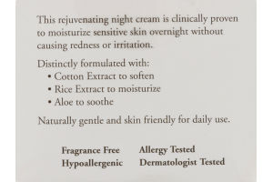Burt's Bees Sensitive Night Cream