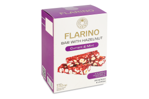 Батончик з фундуком, смородиною та м'ятою Flarino к/у 132г