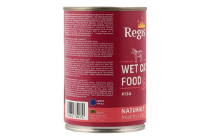 Корм д/дорослих котів з яловичиною 415г ж/б Регіс