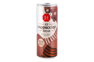 Напиток молочный 1.4% стерилизованный с кофе Ice Cappuccino break Douwe Egberts ж/б 250мл