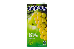 Нектар освітлений пастеризований Яблуко-виноград Садочок т/п 950мл